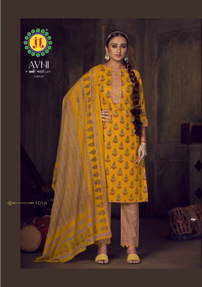 Avni By Jt Printed Cotton Dress Material Catalog
